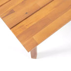 GDFStudio Burrough Outdoor Acacia Wood Loveseat and Coffee Table Set with Cushions