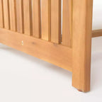 Christopher Knight Home Navan Outdoor Acacia Wood 4 Seater Chat Set with Water-Resistant Cushion