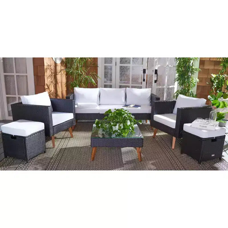 Presla 6 Piece Living Set - Indoor/Outdoor - PAT7715 - Safavieh