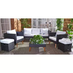 Presla 6 Piece Living Set - Indoor/Outdoor - PAT7715 - Safavieh
