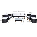 Presla 6 Piece Living Set - Indoor/Outdoor - PAT7715 - Safavieh