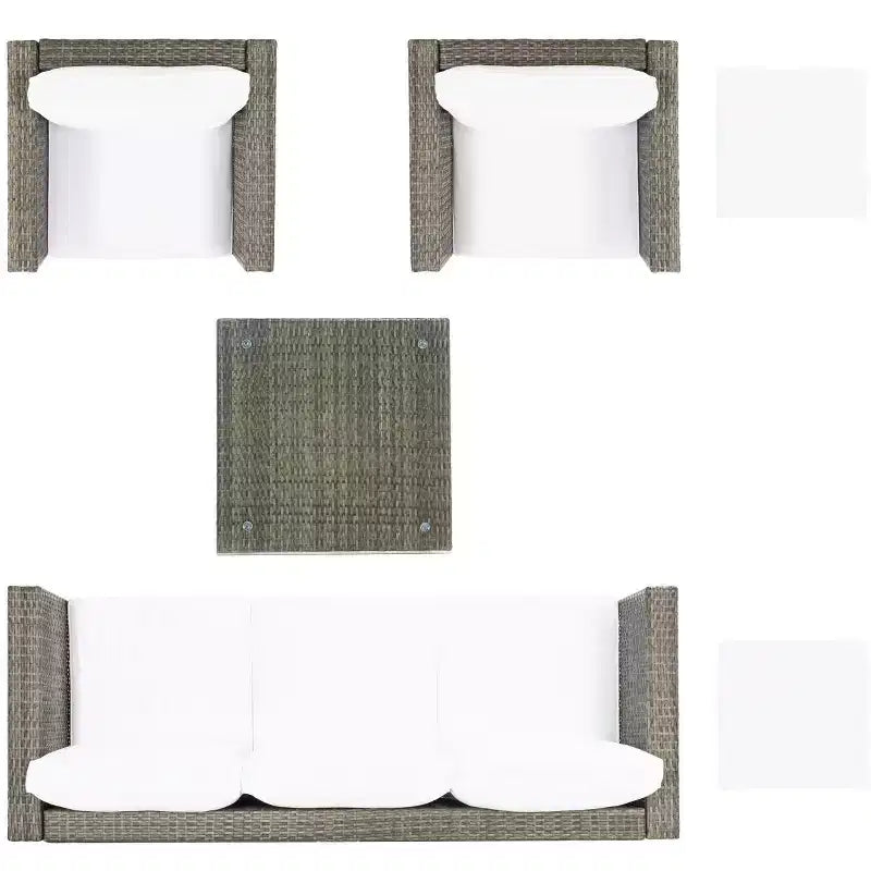 Presla 6 Piece Living Set - Indoor/Outdoor - PAT7715 - Safavieh