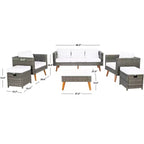 Presla 6 Piece Living Set - Indoor/Outdoor - PAT7715 - Safavieh