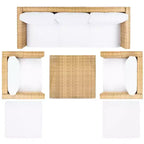 Presla 6 Piece Living Set - Indoor/Outdoor - PAT7715 - Safavieh