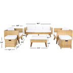 Presla 6 Piece Living Set - Indoor/Outdoor - PAT7715 - Safavieh