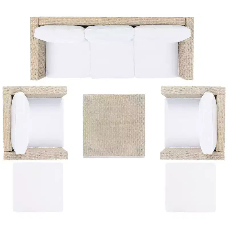 Presla 6 Piece Living Set - Indoor/Outdoor - PAT7715 - Safavieh