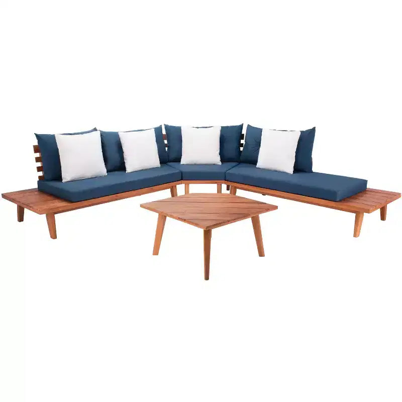 Lansen 4 Piece Corner Living Set - Indoor/Outdoor - PAT7055 - Safavieh