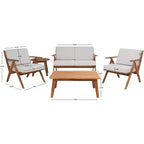 Dryad 5 Piece Living Set - Indoor/Outdoor - PAT7306 - Safavieh