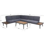 Guthrie Corner Living Set - Indoor/Outdoor - PAT7724 - Safavieh