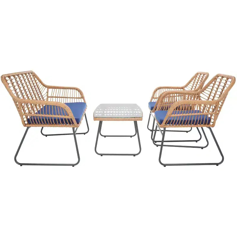 Roston 4 Piece Living Set - Indoor/Outdoor - PAT9005 - Safavieh