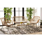 Roston 4 Piece Living Set - Indoor/Outdoor - PAT9005 - Safavieh
