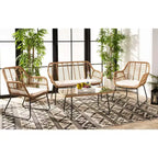 Roston 4 Piece Living Set - Indoor/Outdoor - PAT9005 - Safavieh
