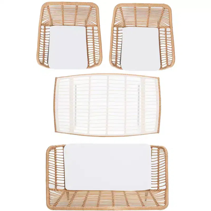 Roston 4 Piece Living Set - Indoor/Outdoor - PAT9005 - Safavieh