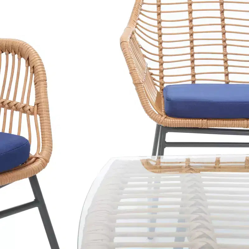 Roston 4 Piece Living Set - Indoor/Outdoor - PAT9005 - Safavieh