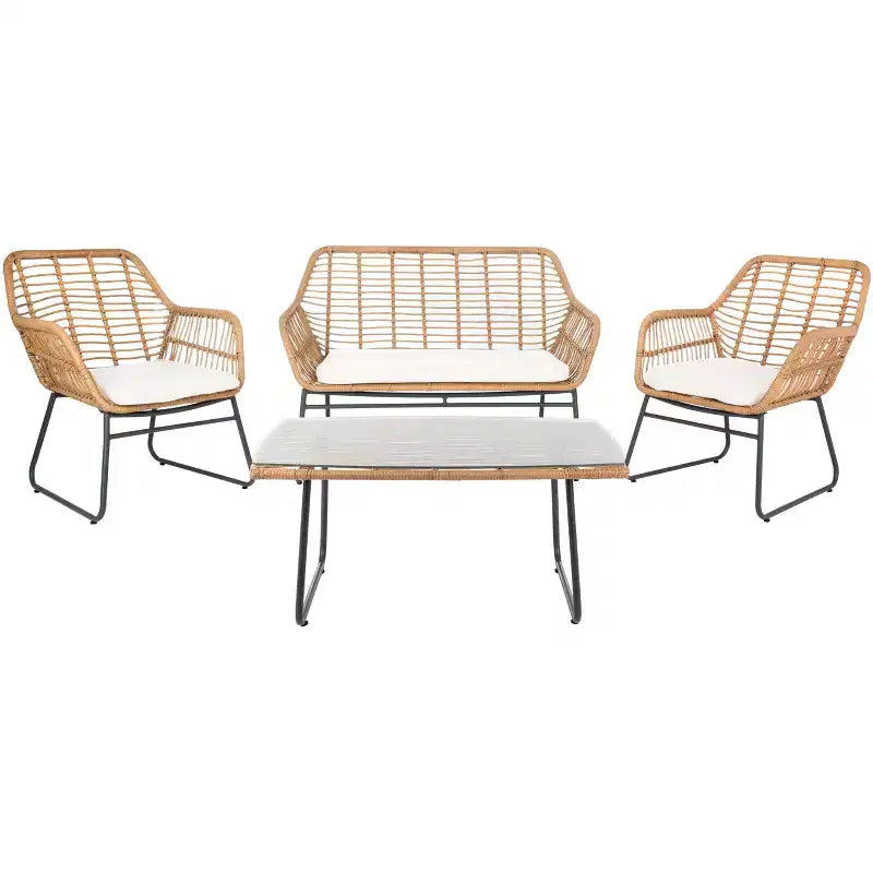 Roston 4 Piece Living Set - Indoor/Outdoor - PAT9005 - Safavieh