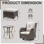UPTIOT 5-Piece Seating Group with Cushions