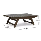 Christopher Knight Home Sedona Outdoor Acacia Wood 4 Seater Chat Set with Cushions