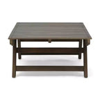 Christopher Knight Home Sedona Outdoor Acacia Wood 4 Seater Chat Set with Cushions