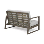 Christopher Knight Home Hazel Outdoor Acacia Wood Loveseat and Coffee Table Set with Cushions