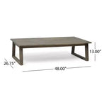 Christopher Knight Home Hazel Outdoor Acacia Wood Loveseat and Coffee Table Set with Cushions
