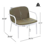 Christopher Knight Home Gunda Outdoor Modern 3 Pieces Polypropylene Upholstered Loveseat and Chair Set
