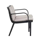 Christopher Knight Home Gunda Outdoor Modern 3 Pieces Polypropylene Upholstered Loveseat and Chair Set