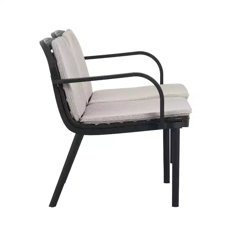 Christopher Knight Home Gunda Outdoor Modern 3 Pieces Polypropylene Upholstered Loveseat and Chair Set