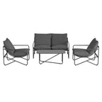 Novogratz Wrenn 4-Piece Sling and Cushion Conversation Set