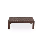 Scott Living Doris 4 Piece Outdoor Rustic Slat Design Acacia Wood Upholstered Seating Set