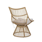 Christopher Knight Home Berton Outdoor Wicker Club Chairs and Side Table Set with Cushion