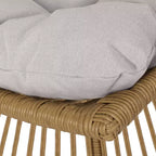 Christopher Knight Home Berton Outdoor Wicker Club Chairs and Side Table Set with Cushion