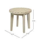 Christopher Knight Home Bennett Rustic 3 Piece Patio Acacia Wood Club Chairs with Round Accent Table