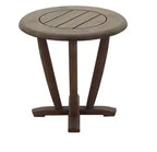Courtyard Casual Avalon FSC Teak 3 pc Seating Set Includes: Two Club Chairs and One Round End Table