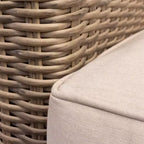 Courtyard Casual Capri 5 pc Relax Chat Set Includes: One End Table, Two Club Chairs and Two Ottomans