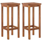 vidaXL Patio Bar Set Garden Outdoor Balcony Table and Chair Solid Wood Acacia
