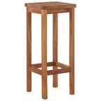 vidaXL Patio Bar Set Garden Outdoor Balcony Table and Chair Solid Wood Acacia