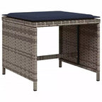 vidaXL Patio Dining Set Set of 8 Gray
