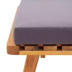 vidaXL Garden Lounge Set Dark Grey Seat Cushions, White Back Cushions