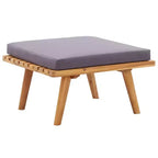 vidaXL Garden Lounge Set Dark Grey Seat Cushions, White Back Cushions