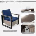 UPTIOT 5-Piece Patio Furniture Chair Outdoor Conversation Set