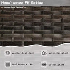 UPTIOT 6-Pieces Wicker Outdoor Patio Furniture Sets