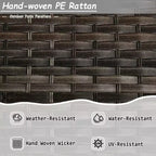 UPTIOT 6-Pieces Wicker Outdoor Patio Furniture Sets