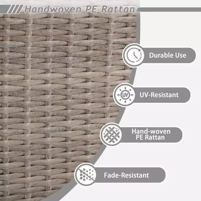 UPTIOT 8-Piece Outdoor Patio Conversation Set