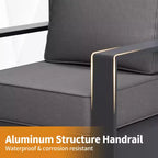 UPTIOT 6-Piece Outdoor Patio Conversation Set