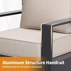 UPTIOT 6-Piece Outdoor Patio Conversation Set