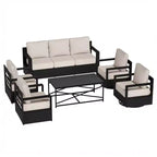 UPTIOT 6-Piece Outdoor Patio Conversation Set