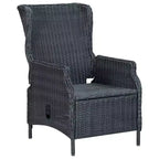 vidaXL 7 Piece Patio Dining Set Dark Gray