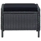 vidaXL 7 Piece Patio Dining Set Dark Gray
