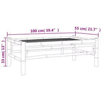 vidaXL Garden Lounge Set Natural Bamboo,