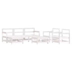 vidaXL Patio Lounge Set with Cushions Outdoor Furniture Set 7 Piece Solid Wood